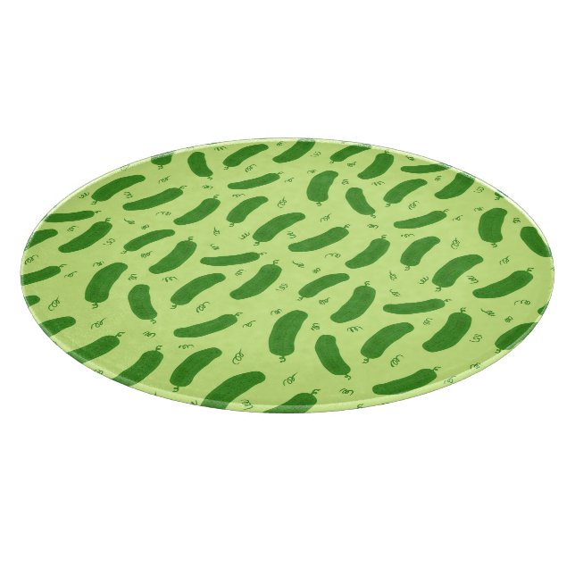 Pickle & Fresh Collection patterned Cutting Board (Corner)