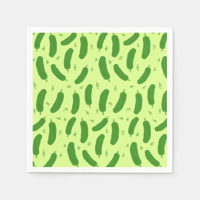 Pickle & Fresh Collection patterned Napkin (Front)