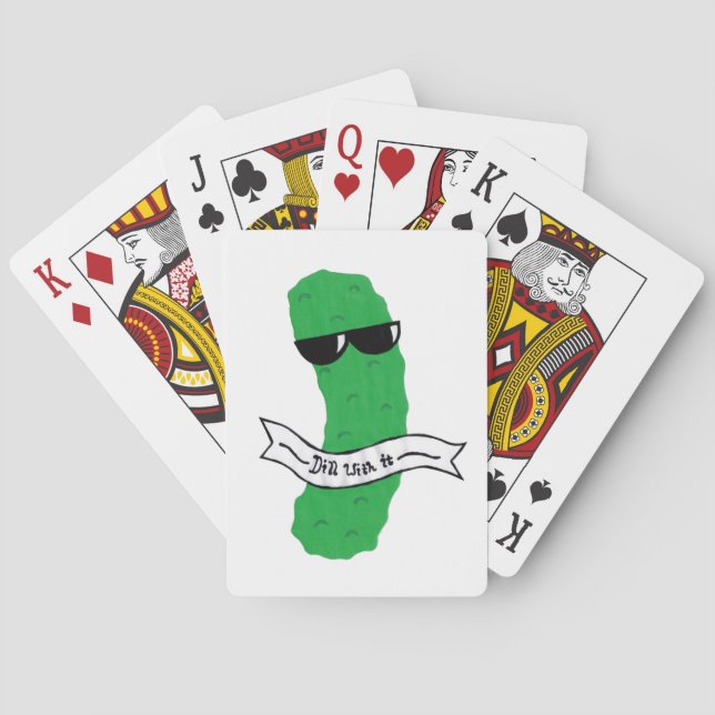 Pickle Funny Playing Cards (Back)