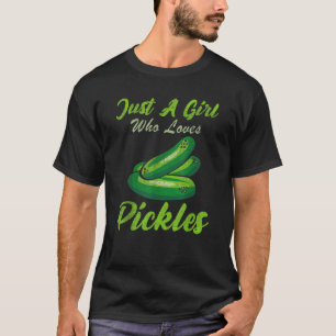 Pickle  Girl Woman Women Cucumber Cornichons T-Shirt