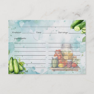 Pickle Jar Recipe Card