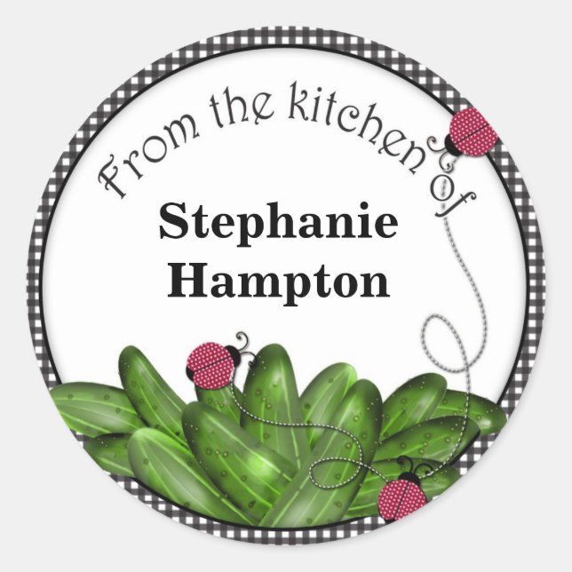 Pickle Jar Stickers (Front)