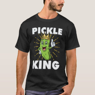 Pickle King Veggie Food Lover Funny Vegan Vegetari T-Shirt