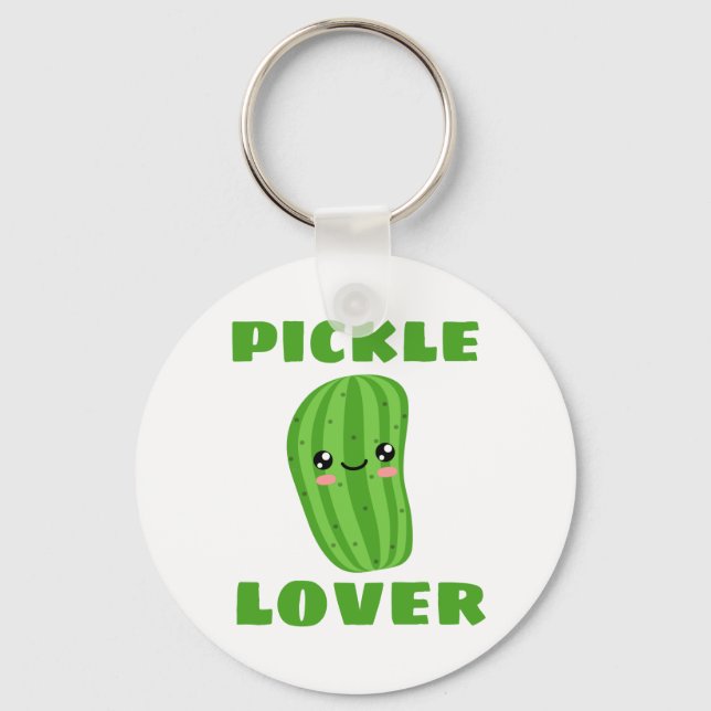 Pickle Lover Key Ring (Front)