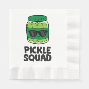 Pickle Lover Team Pickles Funny Pickle Squad Napkin