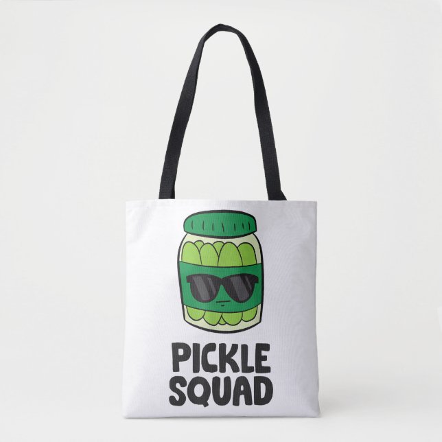 Pickle Lover Team Pickles Funny Pickle Squad Tote Bag (Front)