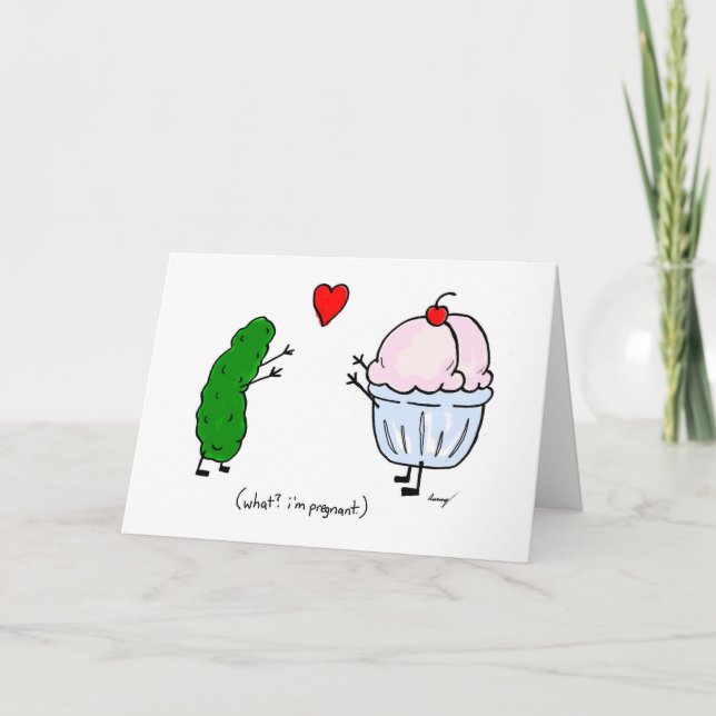 Pickle Loves Ice Cream Congratulations Card (Front)