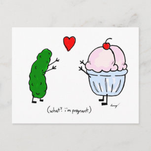 Pickle Loves Ice Cream Congratulations Postcard