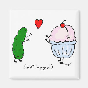 Pickle Loves Ice Cream Magnet