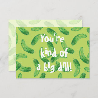 Pickle Me Fancy! Thank You Card