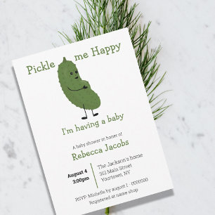 Pickle me happy Baby Shower Invitation