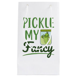 Pickle My Fancy Pickles Lover Cute Green Dill Jar Small Gift Bag
