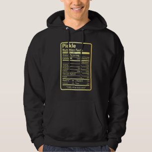 Pickle Nutrition Facts Food for Thanksgiving Chris Hoodie