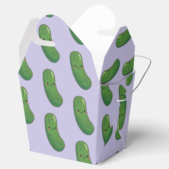 Pickle Pattern Favour Box (Opened)