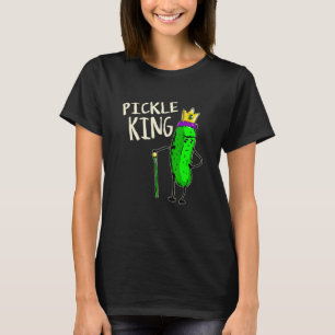 Pickle Pickles King Vegan Funny Food Veggie Lovers T-Shirt