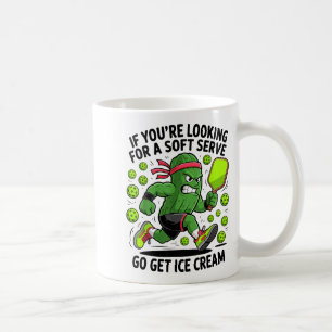 Pickle playing pickle ball funny pickleball lover coffee mug