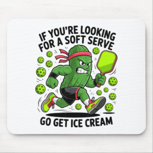 Pickle playing pickle ball funny pickleball lover mouse pad