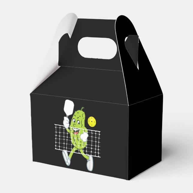 Pickle Playing Pickleball - Funny Pickleball Paddl Favour Box (Front Side)