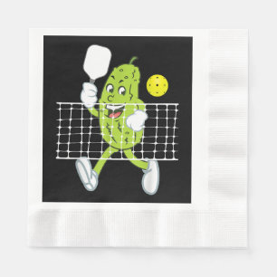 Pickle Playing Pickleball - Funny Pickleball Paddl Napkin