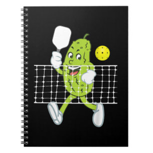 Pickle Playing Pickleball - Funny Pickleball Paddl Notebook