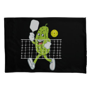 Pickle Playing Pickleball - Funny Pickleball Paddl Pillowcase