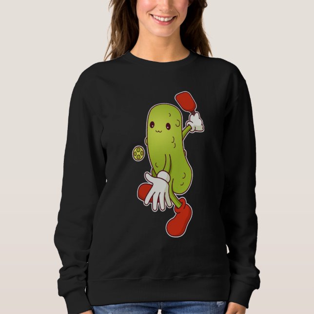 Pickle Playing Pickleball Sweatshirt (Front)
