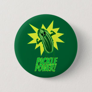 Pickle Power! 6 Cm Round Badge