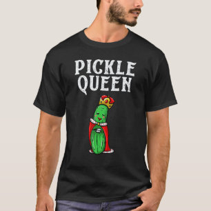 Pickle Queen For Women Cool Vegan Food Eater Fan T-Shirt