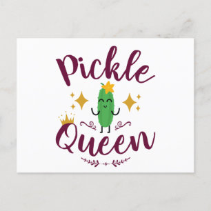 Pickle Queen Pickles Lover Women Girls Postcard