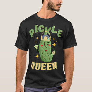 Pickle Queen Vegan Funny Cucumber Vegetable T-Shirt