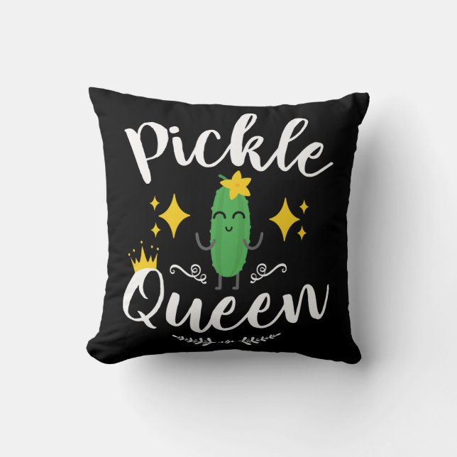 Pickle Queen Women Pickles Lover Cushion (Front)