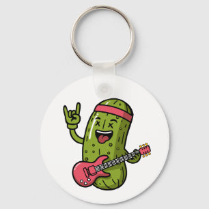 Pickle Rock Star Key Ring