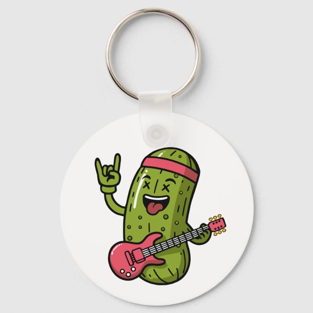 Pickle Rock Star Key Ring (Front)