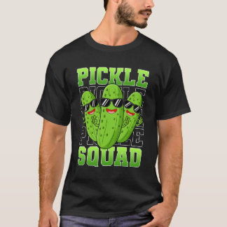 Pickle Squad Cucumber Cute Pickle Jar Funny Pickle T-Shirt