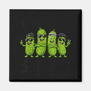 Pickle Squad Pickles Funny Pickle Lover Design Magnet