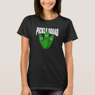 Pickle Squad Unique Cute Dill Pickle Vegan T-Shirt