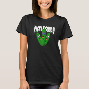 Pickle Squad Unique Cute Dill Pickle Vegan T-Shirt