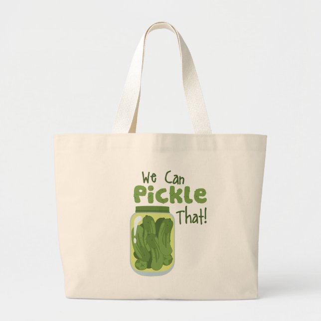 Pickle That! Large Tote Bag (Front)