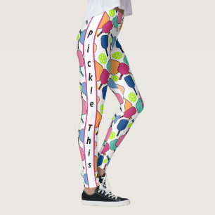 Pickle This Colourful Pickleball Leggings