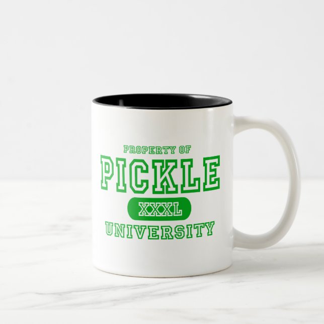 Pickle University Two-Tone Coffee Mug (Right)