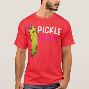 Pickle Vegan Vegetarian Cucumber Vegetable Crown T-Shirt