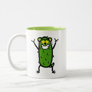Pickle Weasel = MOJO mug. Two-Tone Coffee Mug