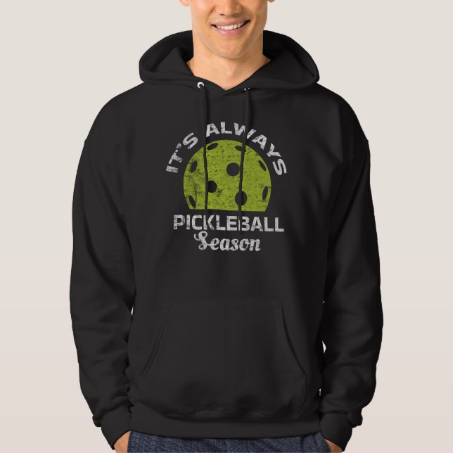Pickleall Lover Sport Season Graphic Design Hoodie (Front)