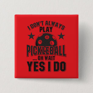 Pickleball 15 Cm Square Badge