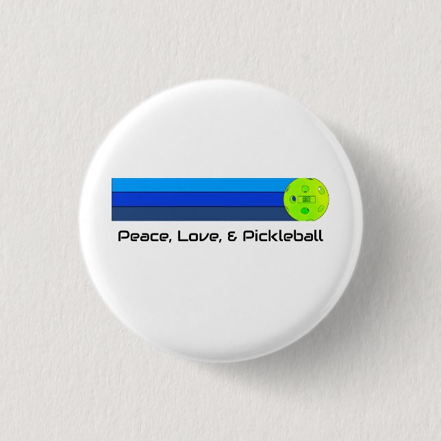 Pickleball 3 Cm Round Badge (Front)