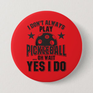 Pickleball 7.5 Cm Round Badge