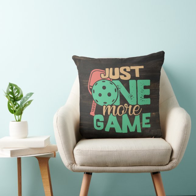 Pickleball Addiction: Just One More Game Chuckles Cushion (Chair)