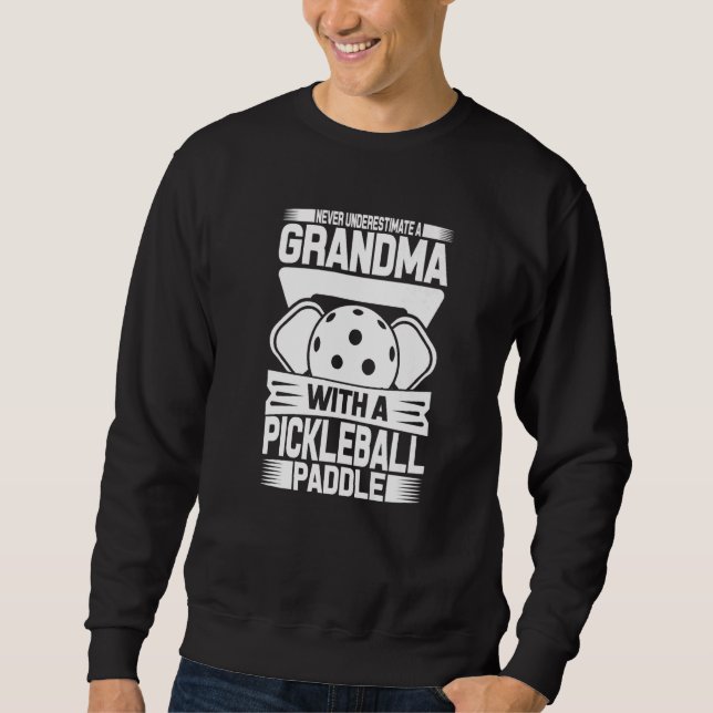 Pickleball Aiming Paddle Pickleball Player Fun Hob Sweatshirt (Front)
