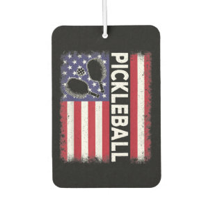 Pickleball American Flag Funny Pickleball Lover Vi Car Air Freshener