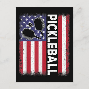 Pickleball American Flag Funny Pickleball Lover Vi Enclosure Card